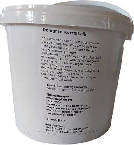Korrelkalk ca 6 Kg + 500 gram gratis in emmer