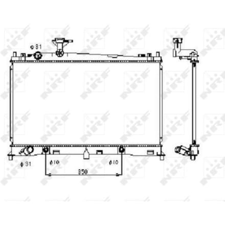 Radiator, motorkoeling NRF 53410