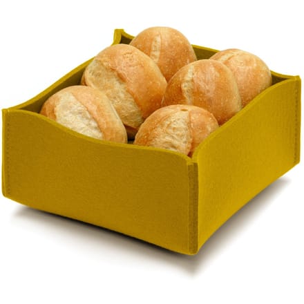 Hey-Sign Broodmand met inlegbodem - Mustard