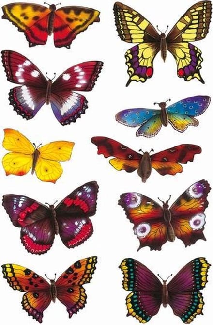 Haza Original Stickers Vlinder 20 Stuks Multicolor