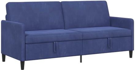 vidaXL - Sofa - met - Opbergruimte - 3-zits - Politieblauw - 192 - x - 78 - x - 87 - cm