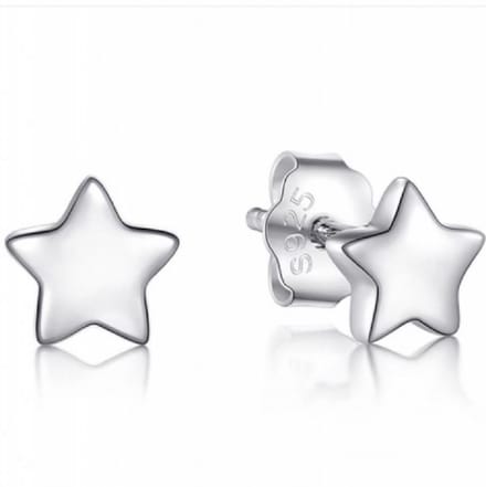 Zilveren - Ster - oorbellen- 4 mm- Charme Bijoux