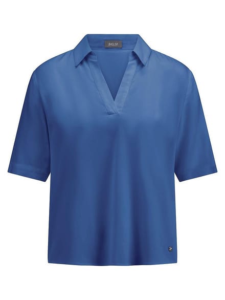 Blouse korte mouwen Van BASLER blauw