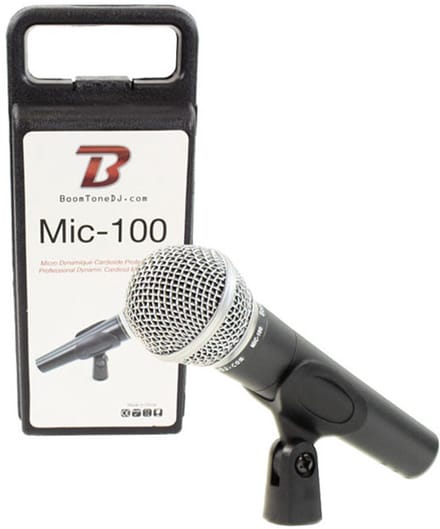 BoomTone DJ MIC 100 microfoon Zwart, Roestvrijstaal Microfoon voor studio's