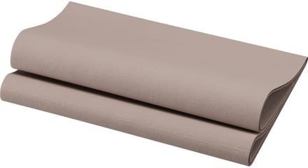 Duni dunisoft servet 40cm 1/4 vouw bio greige