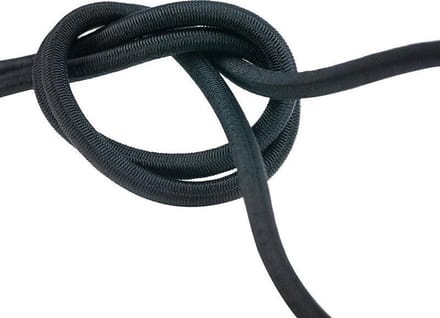 Elastisch koord 8mm zwart - 25 meter