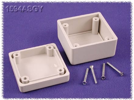Hammond Electronics 1594ASGY Universele behuizing 56 x 56 x 40 ABS Grijs 1 stuk(s)