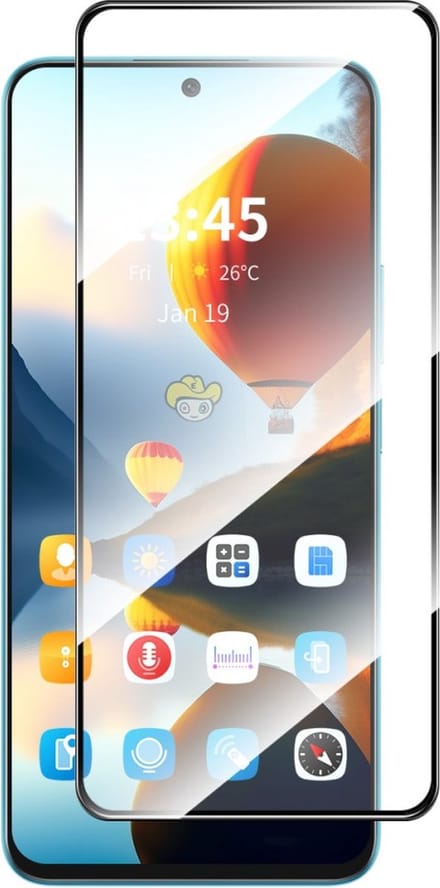 Screen Protector - Geschikt voor Samsung Galaxy S24 FE Screen Protector - Full-Cover 9H Tempered Glass - Zwart