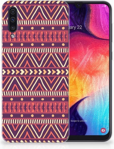 Samsung Galaxy A50 TPU bumper Aztec Paars