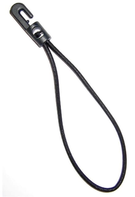 2x Lus met kunststof haak - 35cm - Zwart