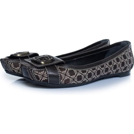 Emporio Armani, geweven gesp ballerina's