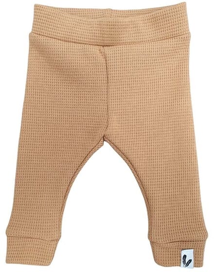 Newborn broekje skinny Waffle camel maat 68