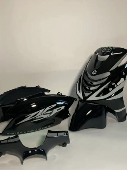 Piaggio Zip Stickerset - Sport Production - Zilver