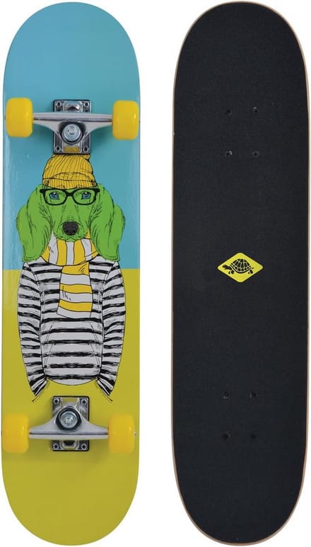 Complete Skateboard voor Beginners 31 Inch - Green Dog Design