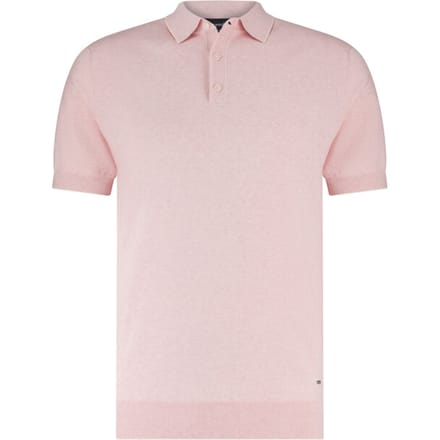 Poloshirt Scotland Blue roze gemêleerd katoen normale fit