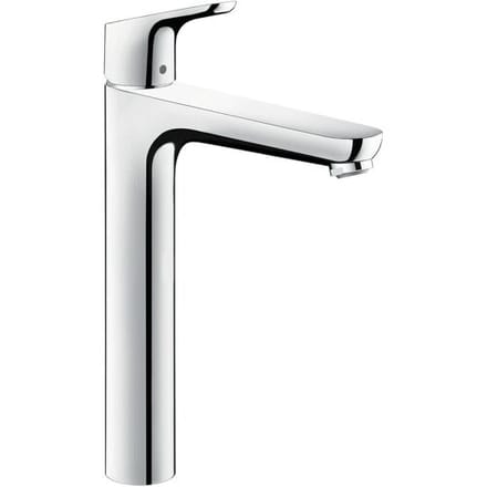 Hansgrohe Focus 1 greeps wastafelmengkraan - 230 met trekwaste - hoogglans chroom