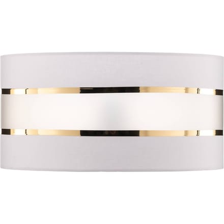 HELAM Lampenkap Helen E27 Ø40/hoogte 20cm wit/goud