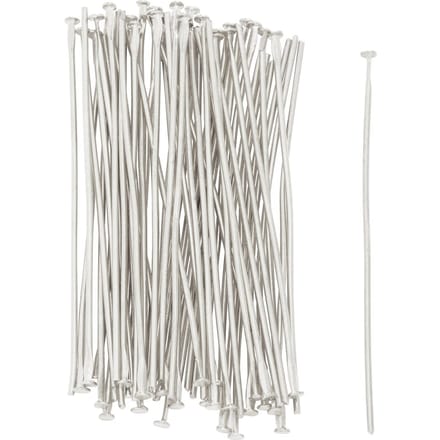 Pinnen voor magische kraal, ca. 50mm, 50 stuks - Zilver