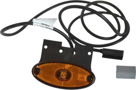 Aspock Flatpoint 2 LED Oranje 24V op houder