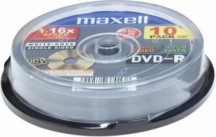 DVD-R 4.7GB 16X SP (10 Stuks)