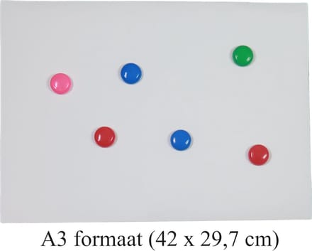 Magnetisch schroefloos whiteboard op A3 formaat - 42 x 29,7 cm