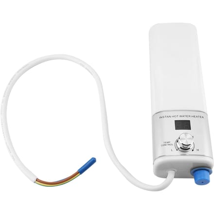 5500W 220V Mini Instant Hot Water Heater Eenvoudige installatie voor keuken en badkamer (Wit) wit