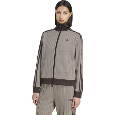 Adidas Og Tweed Tracktop Trainingspakken Dames - Bruin - Maat S (34-36) - Poly Mesh