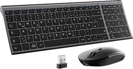 Draadloze Muis en Toetsenbord Set - Ergonomisch, Compact Design voor Computer, Laptop en Smart TV