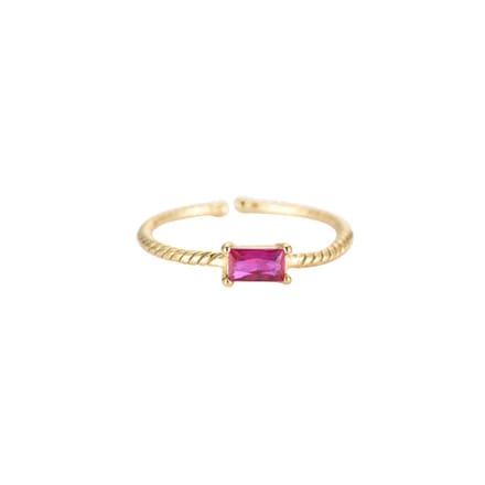 Bijoutheek Ring (Sieraad) Baguette One Size