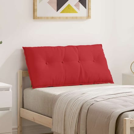 vidaXL - Rugkussen - Rood - 200 - x - 19 - x - 50 - cm - Stof