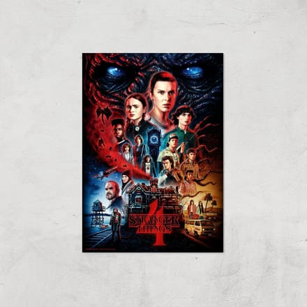 Stranger Things Composition Giclee Art Print - A4 - Print Only