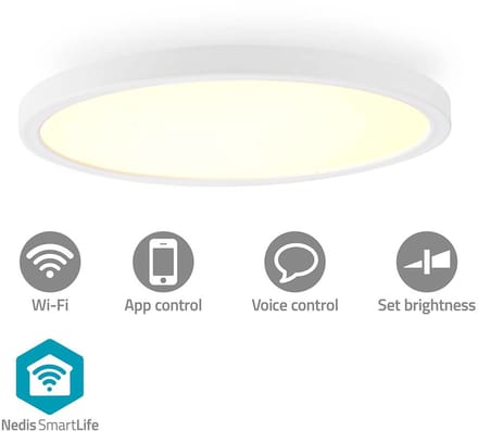 Nedis SmartLife Plafondlamp – WiFi – RGB + Wit – Ø29 cm – 1800 lm – IP20