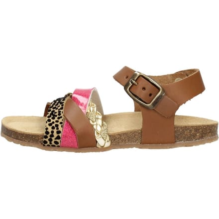 KEQ Meiden Sandalen Meiden Sandalen - Cognac - Maat 23