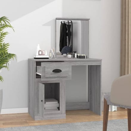 Moderne Kaptafel met Spiegel en LED Verlichting