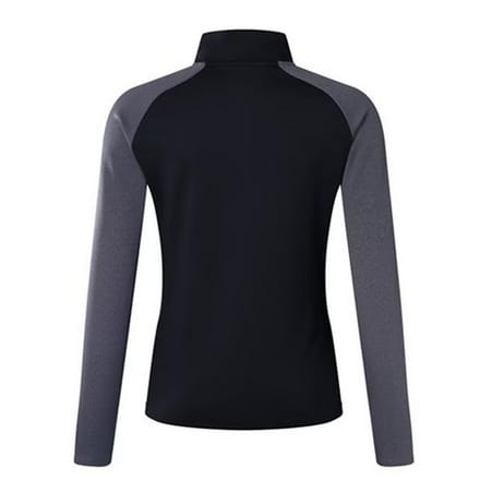 Canterbury Dames Elite Quarter Zip Basislaag Top (Zwart/Magnaat Marl)