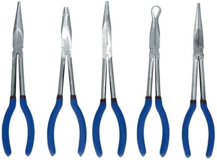 StahlKaiser Langbektangenset - 5-delig - Chroom-vanadium - Antislip - 27,5 cm