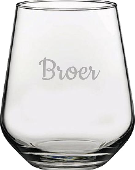 Gegraveerde Drinkglas 42,5cl Broer