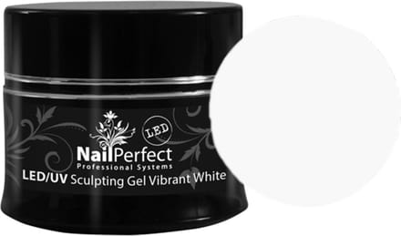NailPerfect LED/UV Sculpting Gel Vibrant White - 14gr