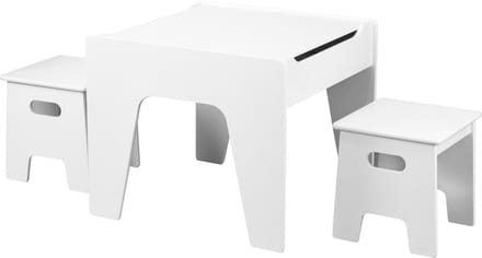 Kindertafel met krukjes en opbergruimte - bouwtafel speeltafel tekentafel kinderen