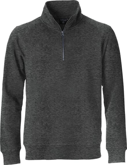 Clique Classic Half Zip 021043 - Antraciet Melange - S
