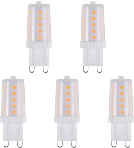 SPL G9 LED Lamp 3W - Warm Wit - 320lm - LED Buislamp T17 - Mat - 5 Stuks - 2700K - 230 Volt