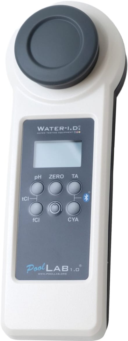 Water ID PoolLab 1.0 Photometer Fotometer Chloor, Alkaliciteit, pH-waarde, Actieve zuurstof, Cyanuurzuur, Broom, Chloordioxide, Ozon,