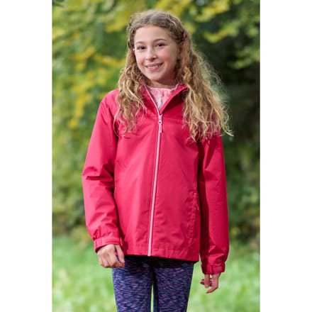 Mountain Warehouse Torrent waterdichte jas voor kinderen (Donkerroze)