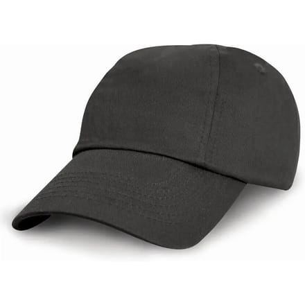 Result Junior Low Profile Cotton Cap RH18J - Black - One size
