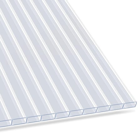 Set van 14 dubbelwandige polycarbonaat platen voor kasbouw en afdaken