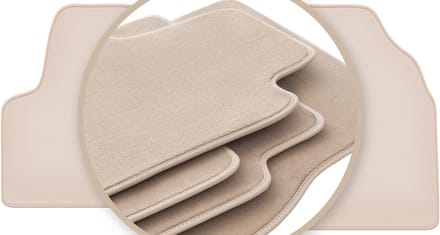 PREMIUM beige vloermatten voor: Citroen Jumpy I bestelbus 1994-2006