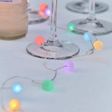 Sirius LED lichtketting Ally Ball Cluster, kleurrijk, 14 lampjes, batterij