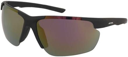 Zonnebril Alpina Defey HR Black Matt/Red Mirror