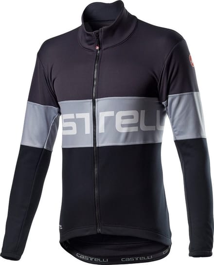 Castelli Fietsjack Lange mouwen Heren Grijs Grijs - Prologo Jacket Dark Gray Vortex Gray Light Bl - M