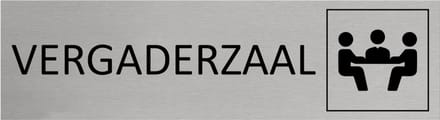 CombiCraft Aluminium deurbordje Vergaderzaal 165x45mm - per stuk